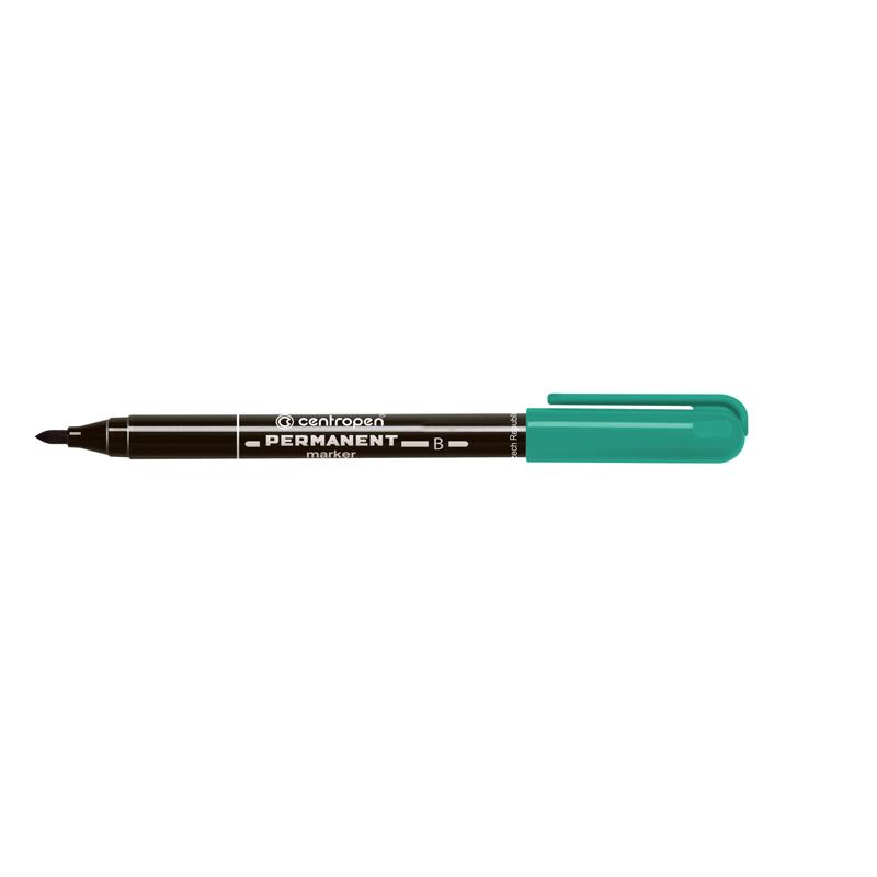Маркер CENTROPEN Permanent 2836/04, 2 мм зелений